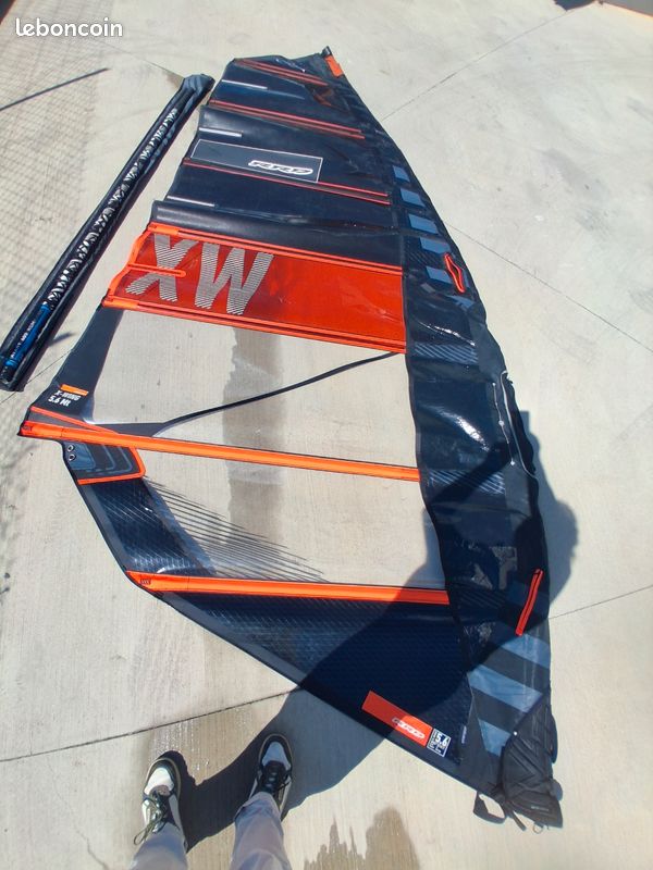 Voile windsurf RRD XWING 5.6 + mat rrd 400 rdm C60 (image 8)