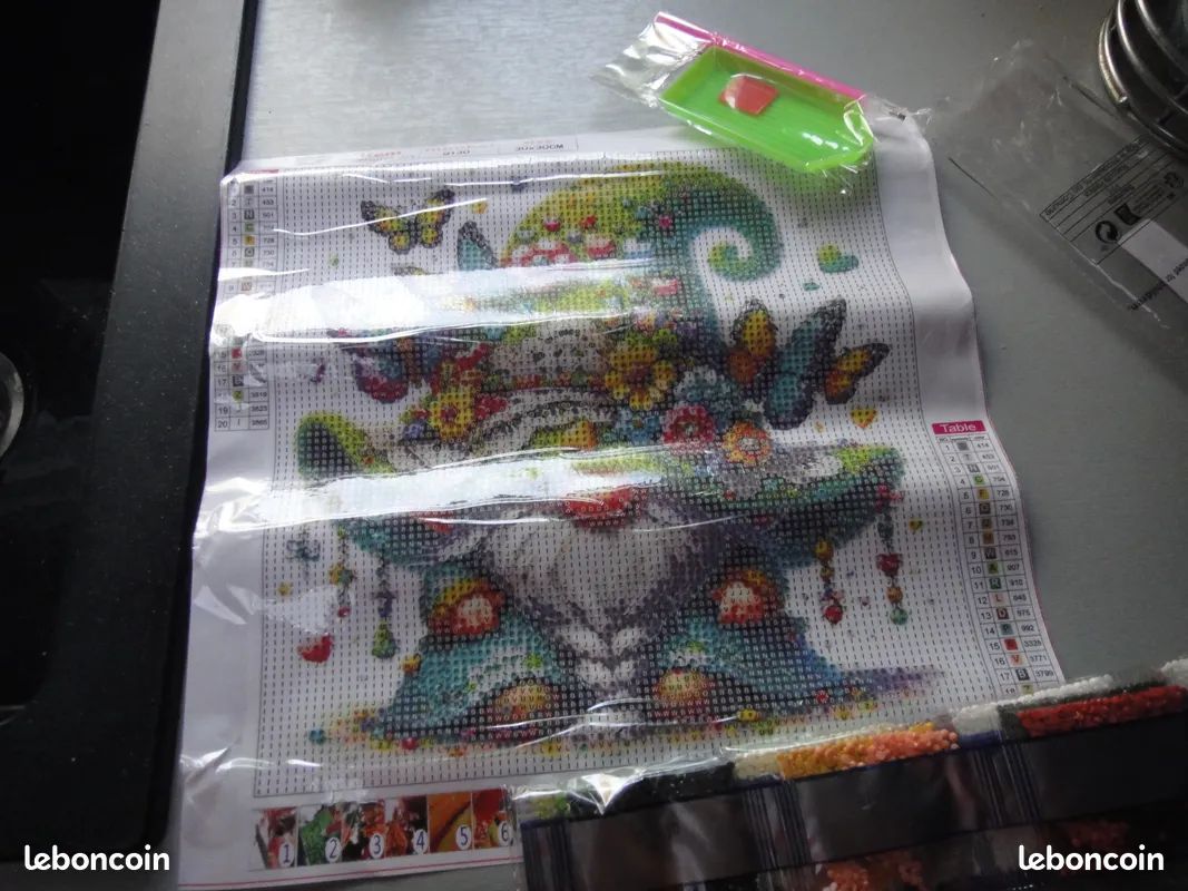 2 adorables lutins en diamond painting neufs (image 2)