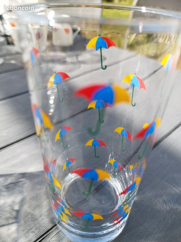 1 pichet+ 5 verres parapluie (image 2)