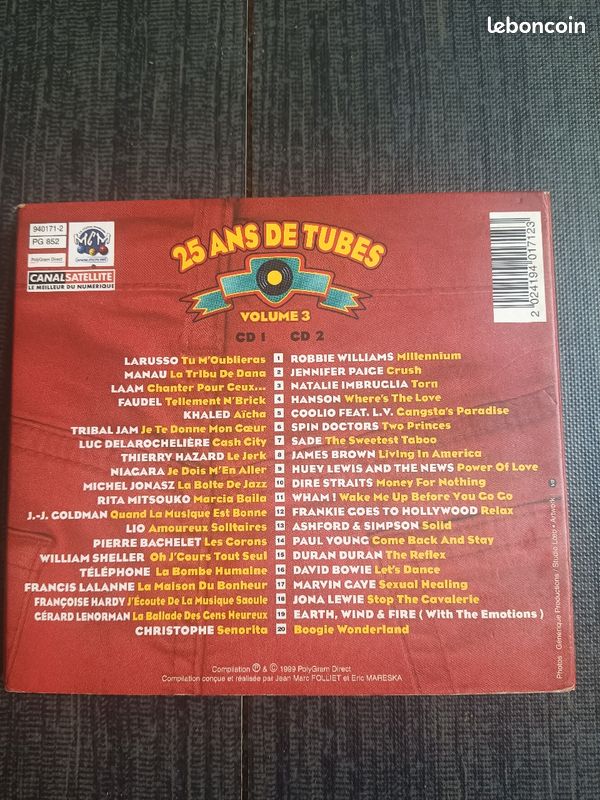 Album, 2 CD, 25 ans de tubes volume 3 (image 2)