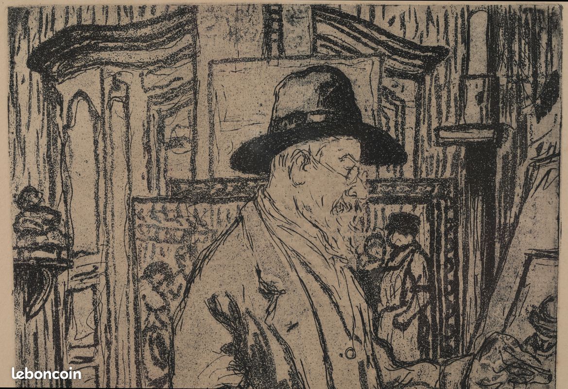 🇨🇵️ Joseph-Victor Roux-Champion / Eau-forte et aquatinte / Portrait de Maximilien Luce / 1927 🇨🇵️ (image 4)