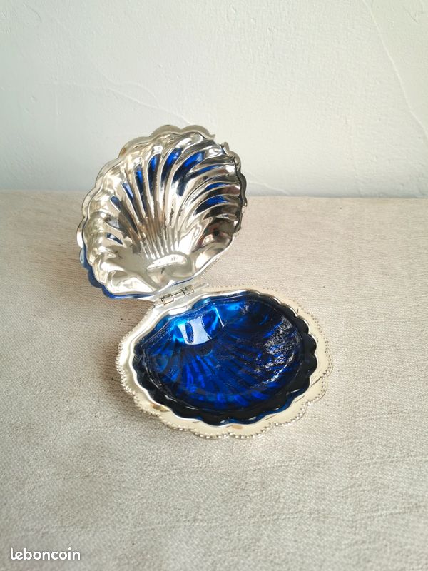 Beurrier En Verre Transparent Forme Coquillage - Déco Table