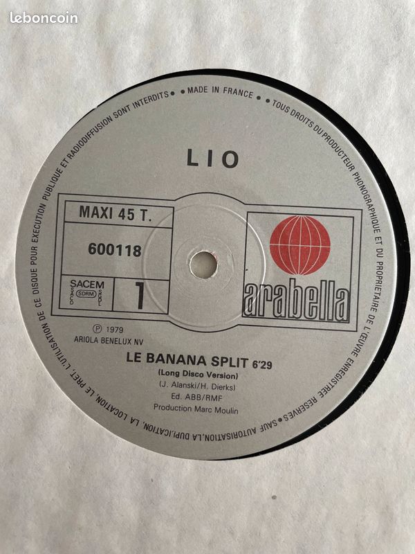 Lio - Le Banana Split (Maxi 45t Géant Arabella) - CD - Musique