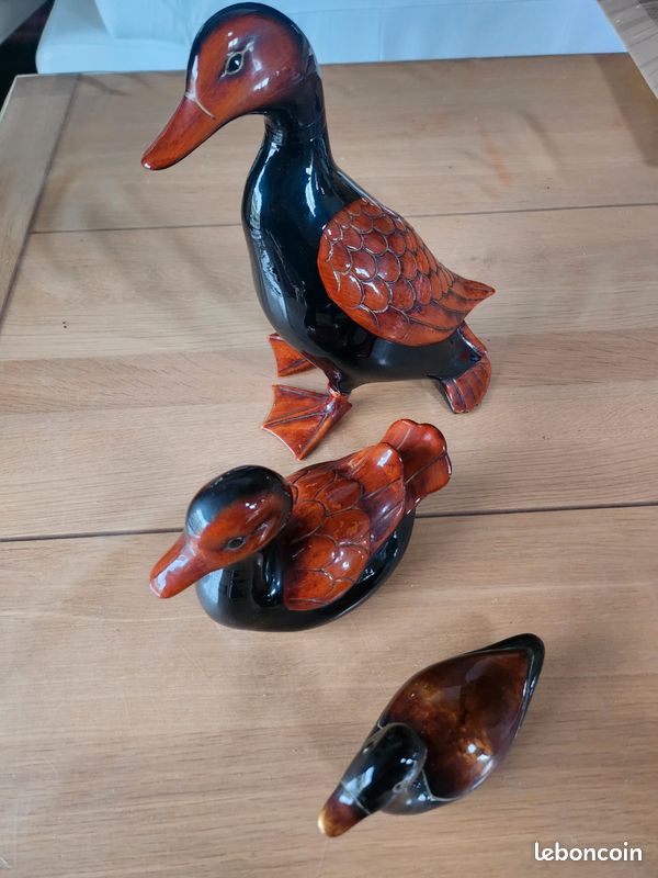 Lot 3 canards en résine (image 1)