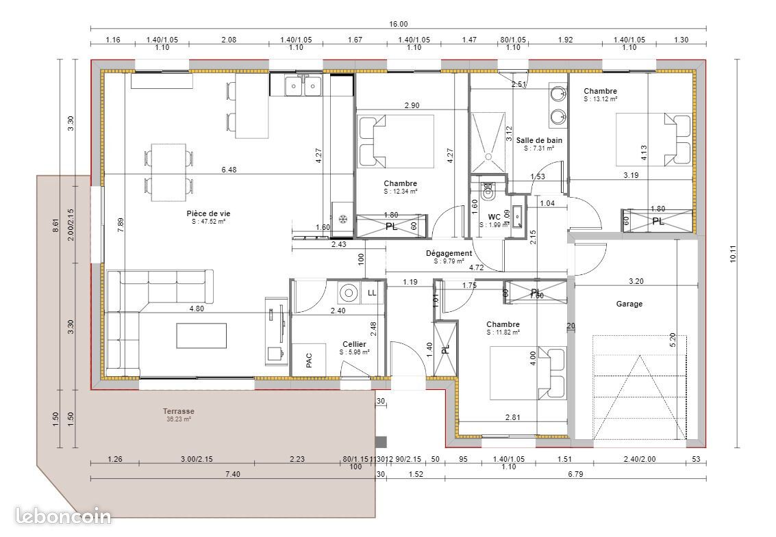 Maison 5 pièces 110 m² (image 9)