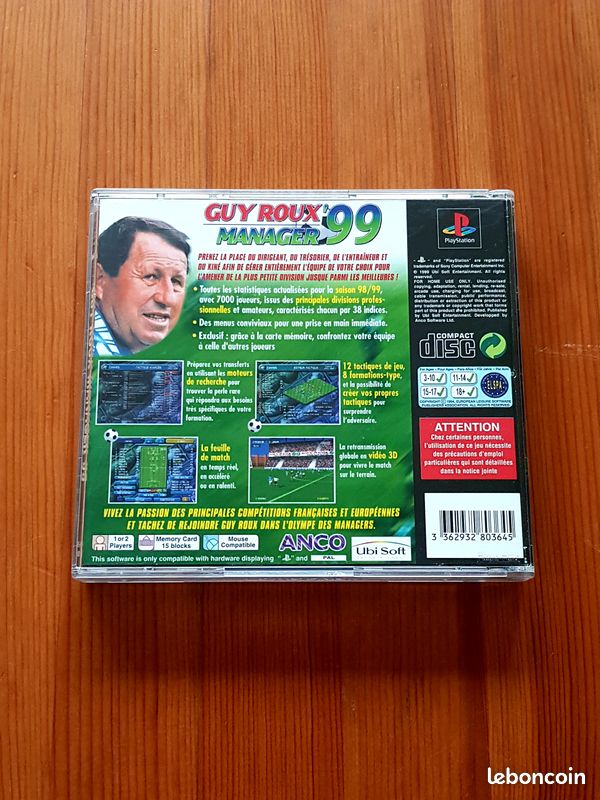 JEU GUY ROUX Manager 99 pour Playstation 1 PS1 PAL FR Complet - Floto Games EUR 20,93 - FR