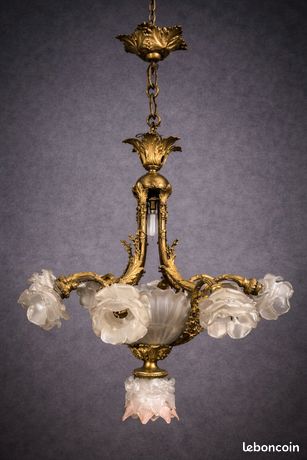 Suspension Rétro Appelée Monte Et Baisse En Opaline Et Porcelaine Blanche Imgx2000 5658