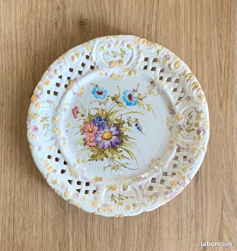 Assiette décorative céramique Vintage (image 1)