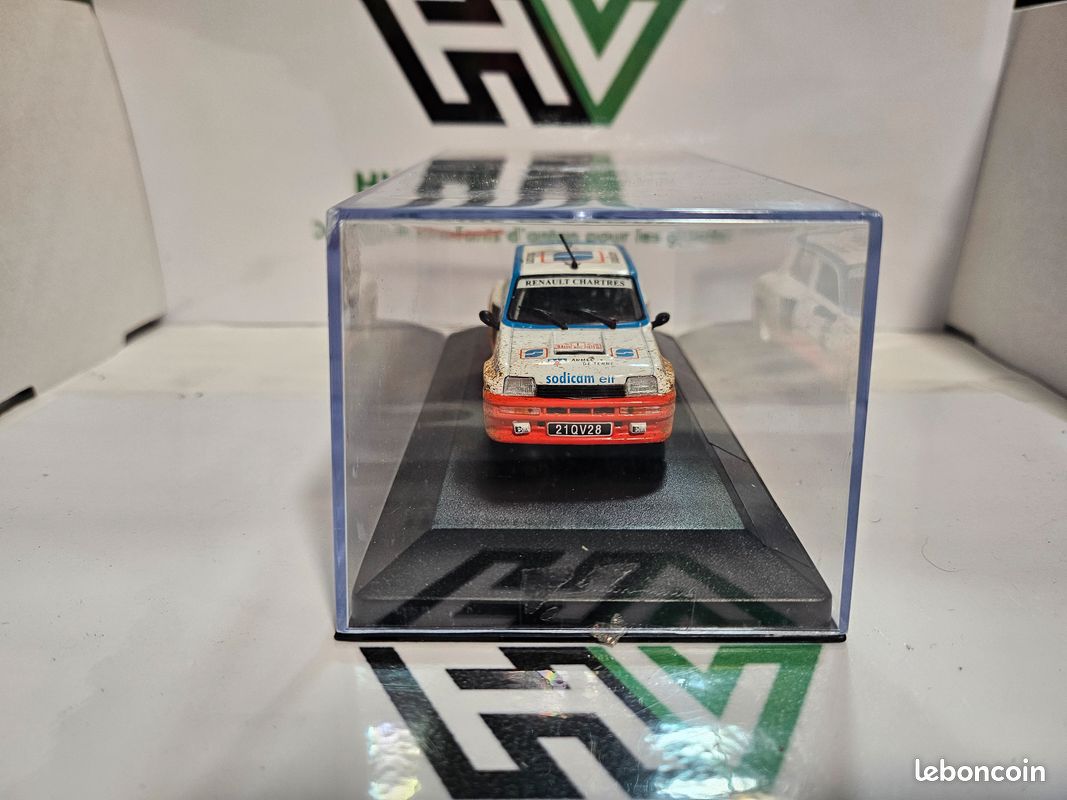 Lot Unique 1/43 - Kit Mini Racing Renault 5 Alpine Gr.2 - Didier Auriol #138 - Rallye 1000 Pistes 83 Avec Camion Et Remorque Altaya