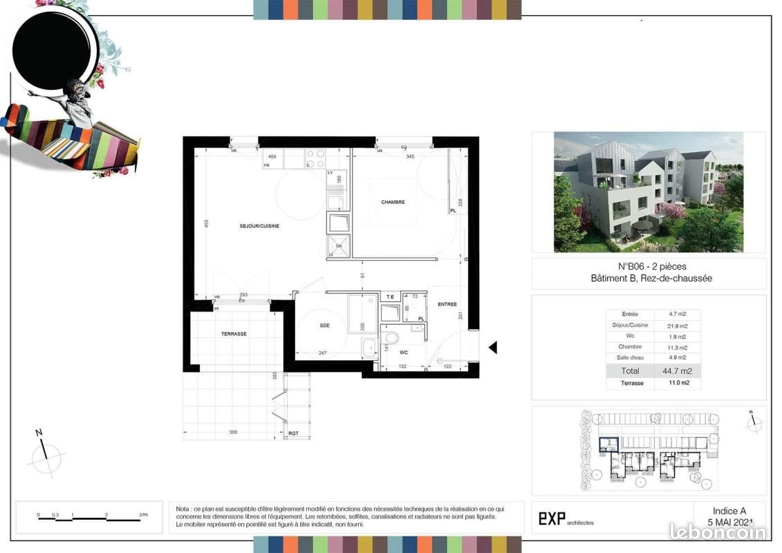 Appartement a louer saran - 2 pièce(s) - 44 m2 - Surfyn