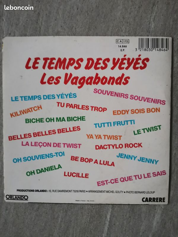 45T LES VAGABONDS / Le temps des yéyés (image 2)