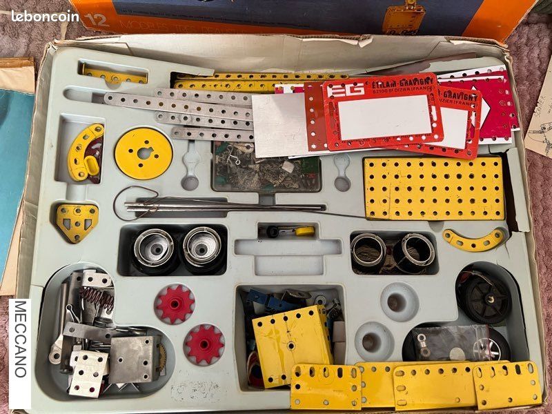 Lot De 12 Documents Anciens Meccano – Espagne – Vintage Papier – Collection