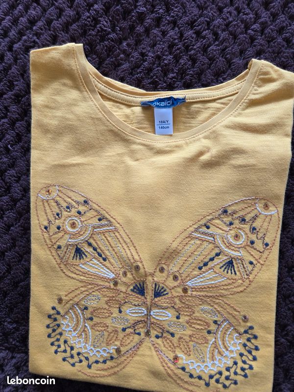 Lot de 3 t-shirts pour fille de 10 ans Okaidi (image 1)