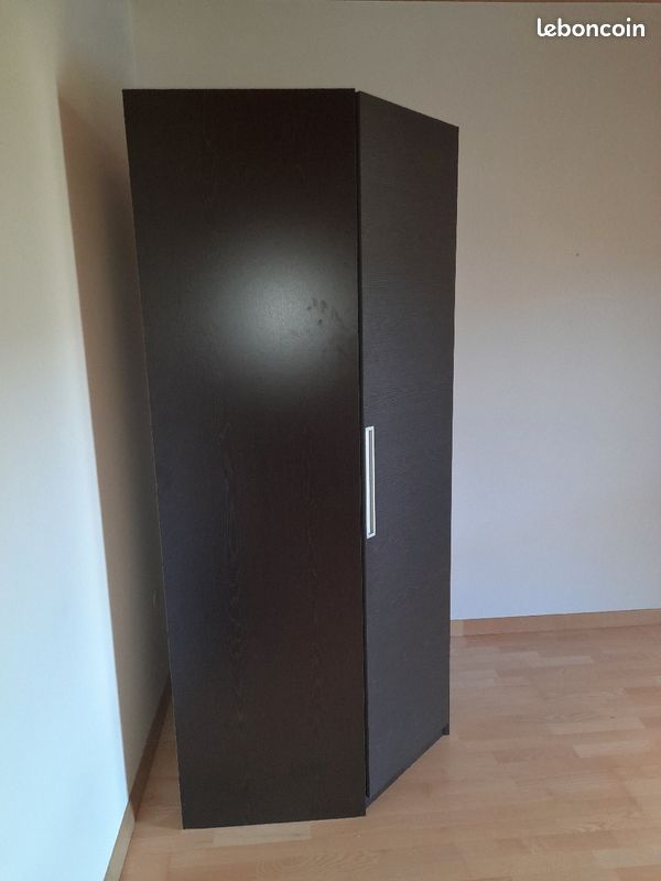 Armoire d'angle wengé noir (image 3)