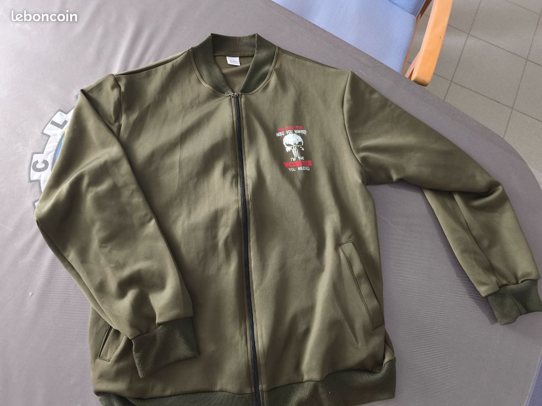 Veste sport kaki Punisher (image 2)
