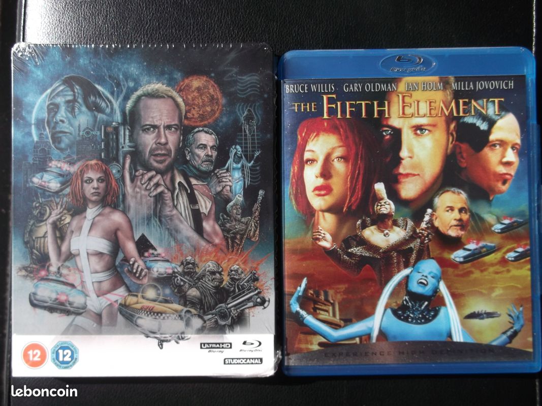 LE CINQUIEME ELEMENT 4k ultra hd coffret exclusivité zavvi (bluray 2d inclus) NEUF VO+BD VF