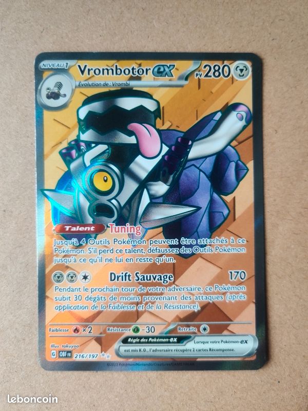 216 197 pokemon card Revavroom Full Art 216/197 proof acrylic case and featuring a striking image of the captivating character Vrombotor EX 216/197 - Collection
