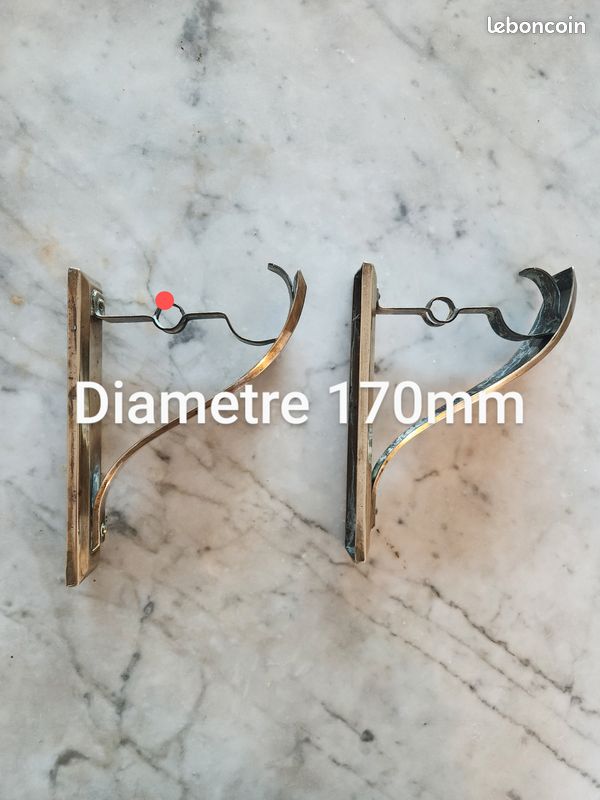 Support barres de rideaux vintage (image 3)