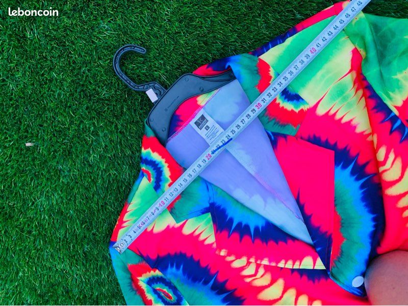Veste de costume déguisement tie-dye années 70. Hippie - Taille L (image 5)