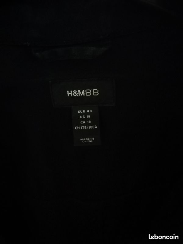 Veste légère noire H&M taille 48 (image 3)