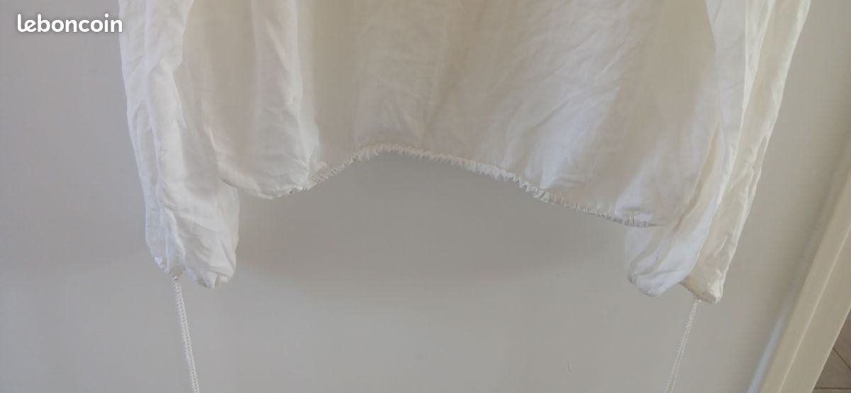 Blouse blanche Bohème Mango T40 (image 3)