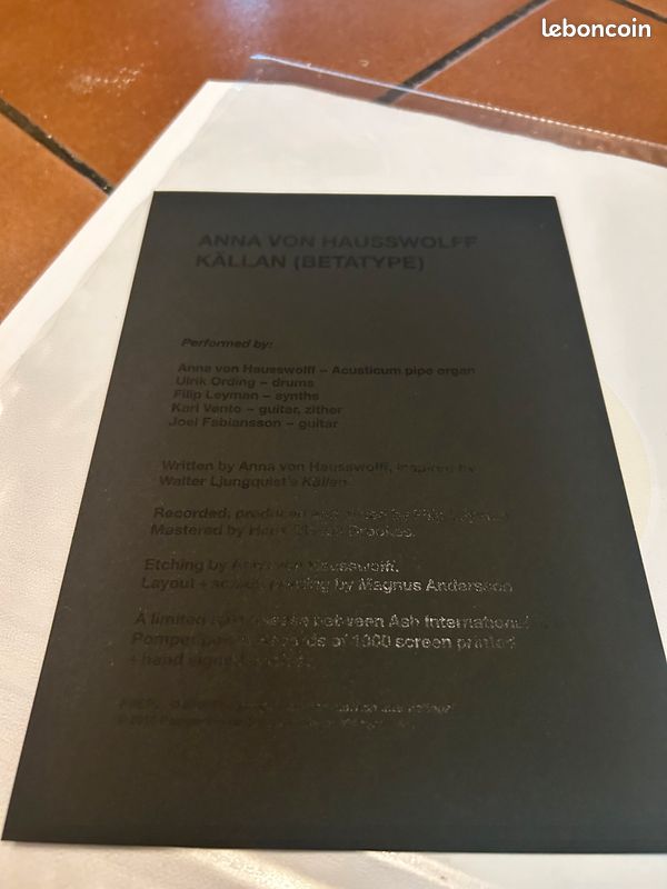 Anna von Hausswolff – Källan (Betatype) Vinyle (image 4)