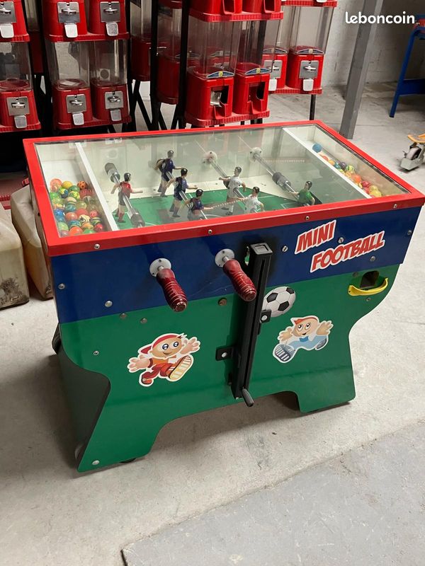 Mini Baby-Foot de table – Jeu d'adresse 2 joueurs – Football vintage (image 1)