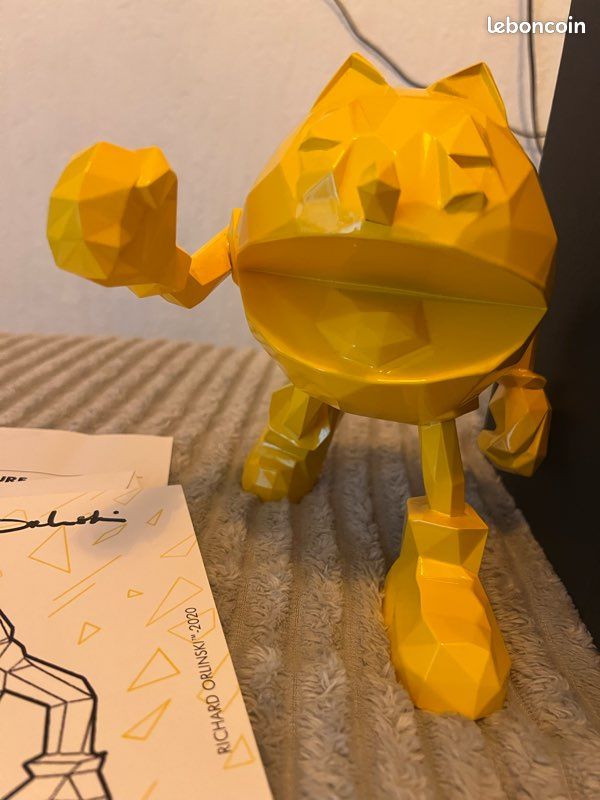 Figurine Pac-Man X Richard Orlinski Jaune Résine 2020