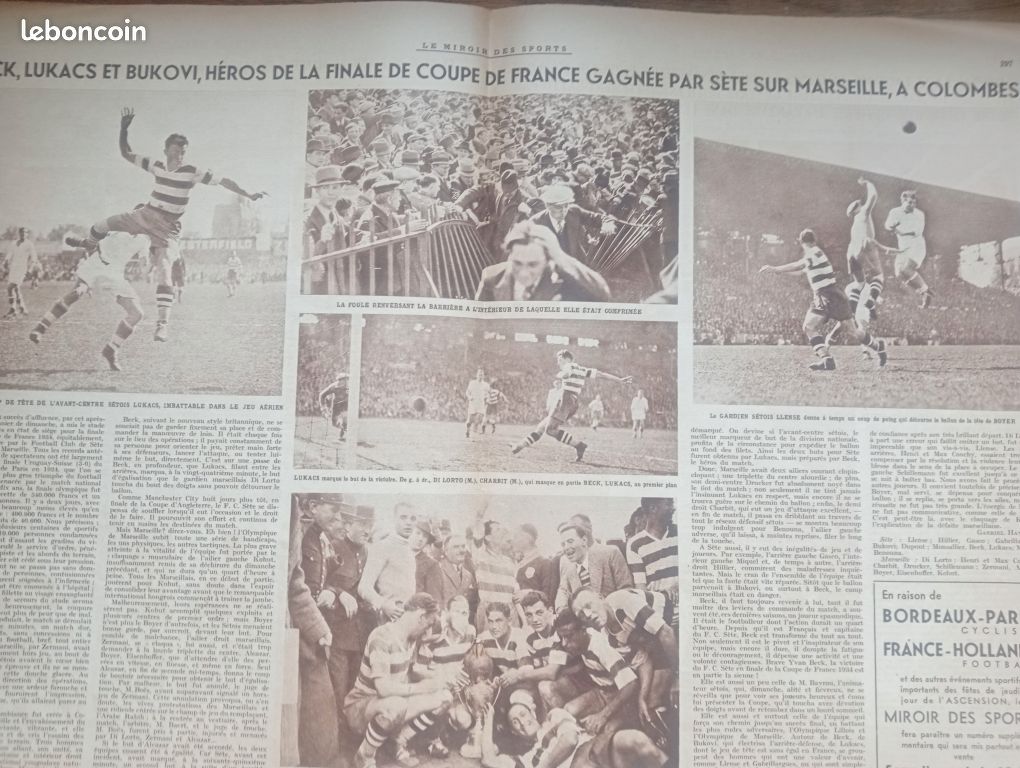 Historique Coupe de france de football 1934