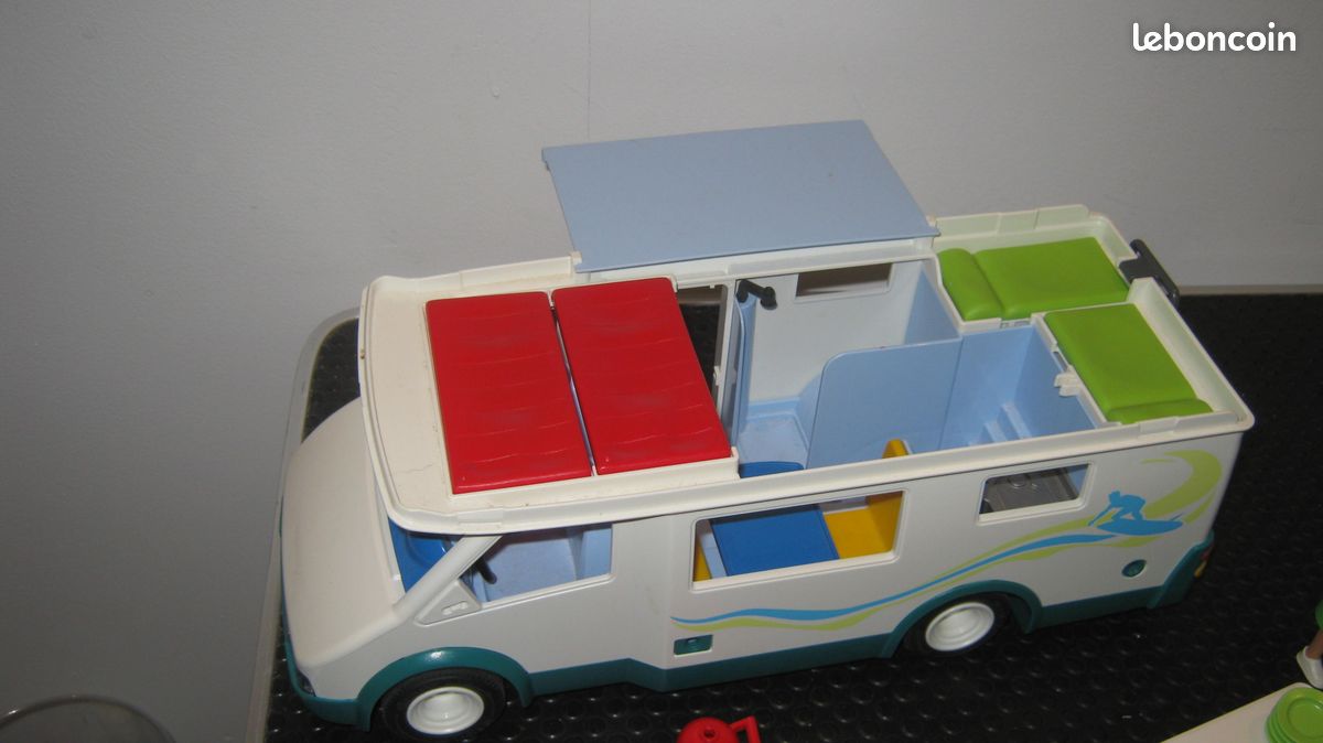 Matelas Rouge Playmobil Pour Camping-car 42050 - Pièce D'occasion, Compatible Avec Le Set 6671