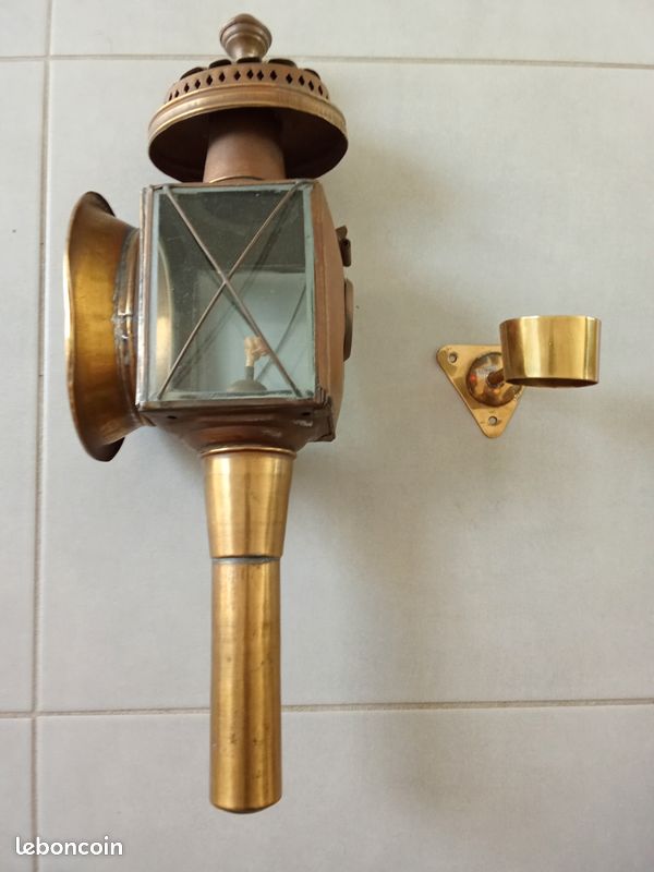 Lampe Ancienne Pied coq Bronze/lampe vintage/old Bronze Rooster lamp