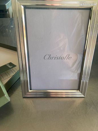 Cadre photo 13x18cm Uni métal argenté Christofle – les tables de françoise