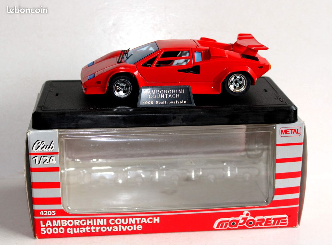 Majorette Lamborghini Countach 5000 TM échelle 1/24 Quatrovalvole - Collection