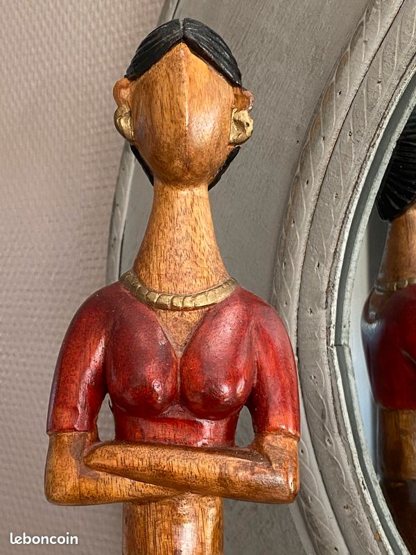 Statue en bois 68 cm (image 4)