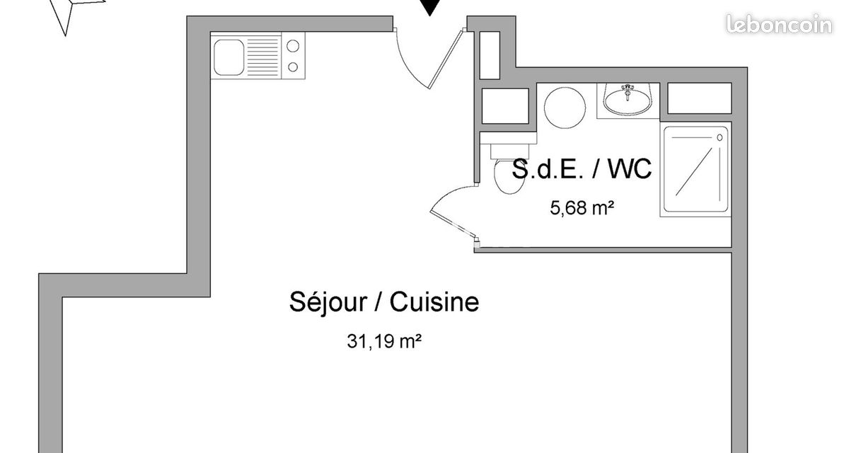 Appartement 1 pièce 37 m² · à Lyon · 37 m² · 781 €
