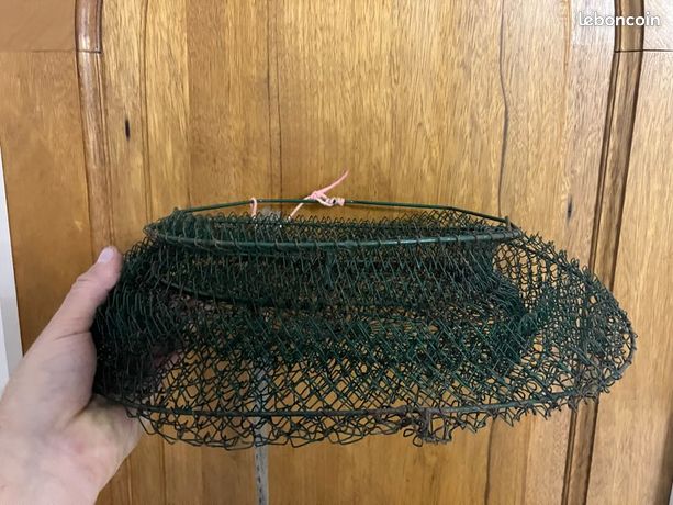 Lot De 3 Bourriches / Nasses à Poissons Vintage – Maillinox – Made In France – Pêche Eau Douce