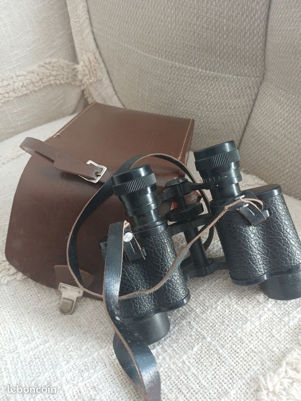 Paire De Jumelles Anciennes Prim 8x30 Avec étui - Vintage, Très Bon état