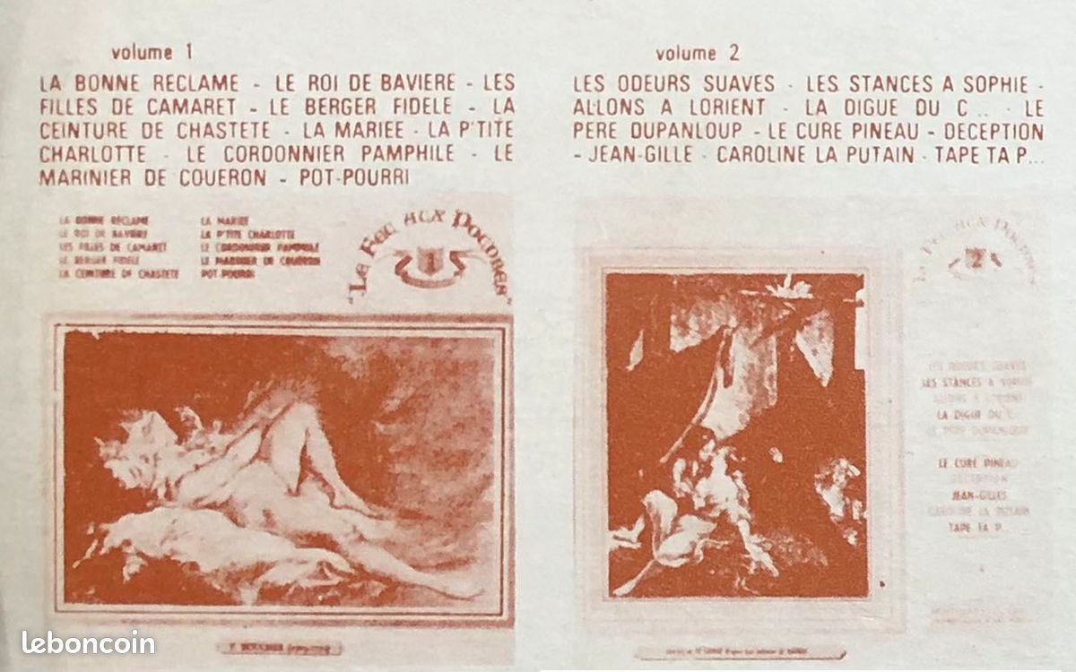 Lot de 8 disques vinyls Le Feu aux poudres - Chansons paillardes (image 2)
