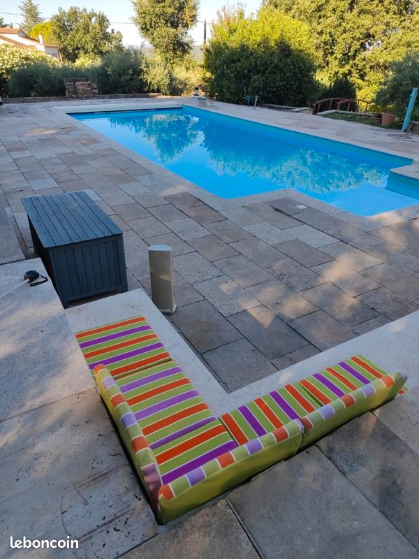 Lit de 8 coussins de jardin 48x48x6cm (image 1)