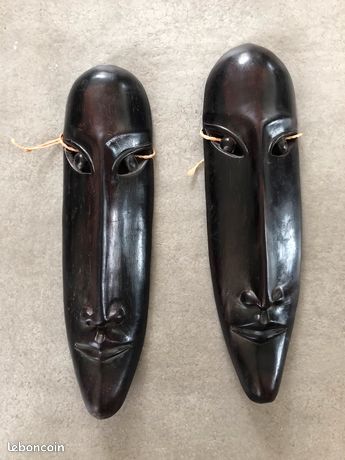 Sculpture Masques Bois de Rose Madagascar