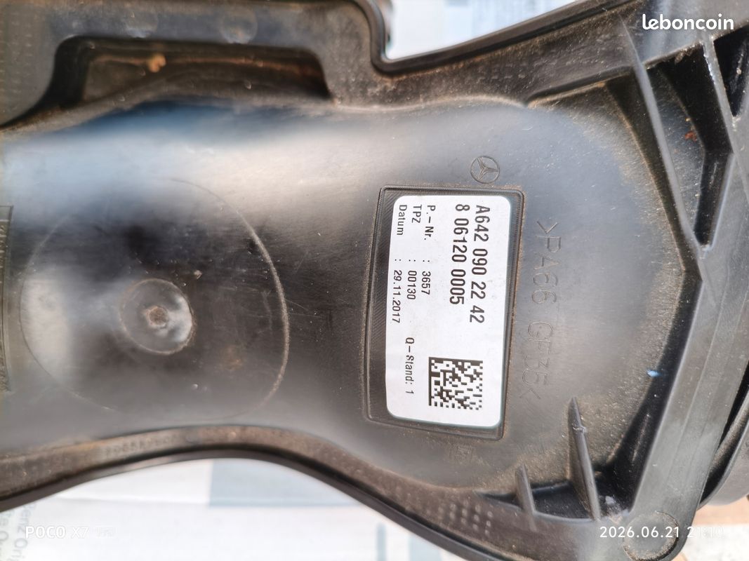 Mercedes tube d admission avec filtre A6420902242 (image 3)