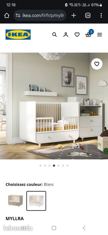 Lit bébé modulable (image 6)