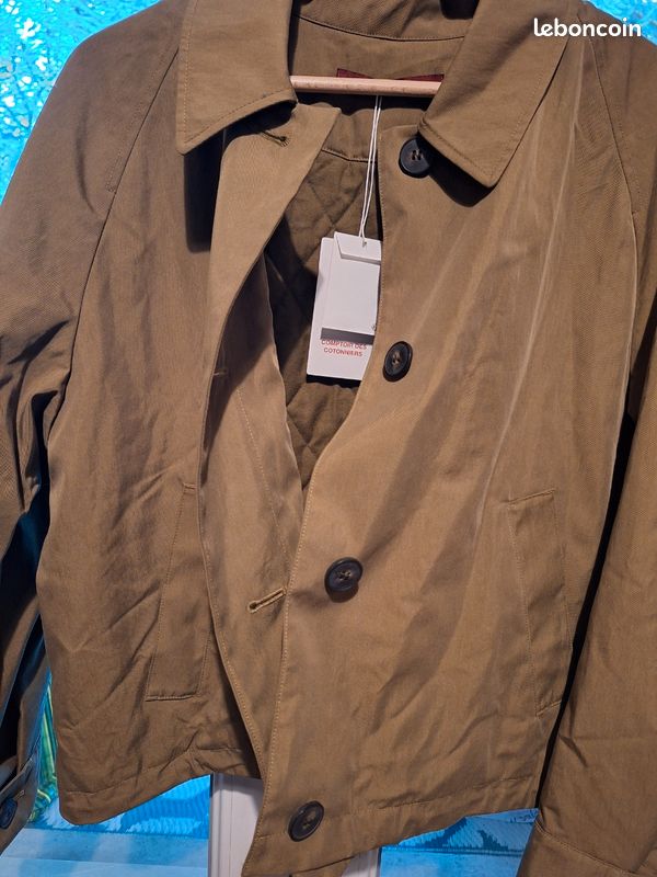 Blouson Comptoir Des Cotonniers Modèle Cocoon - Taille 34 Marron - Occasion Très Bon état