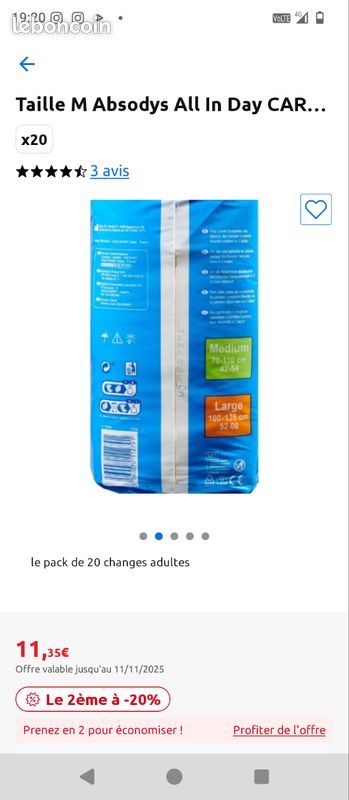 Couche pour adultes neuf (image 2)