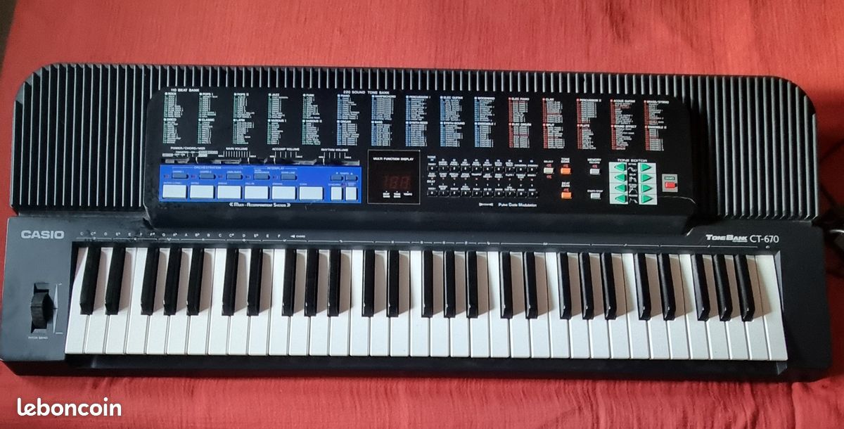 Electronic Keyboard Casio Ct 670 Midi Tone Bank Casio Ctk 670