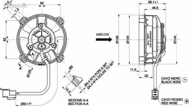 KIT VENTILATEUR de RADIATEUR SPAL pour BETA RR ENDURO 2+4 temps année 2010-2019 (image 10)