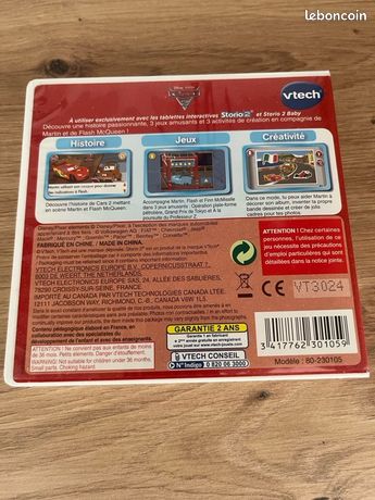 Jeu Storio 2 CARS 2, VTECH - Papeterie