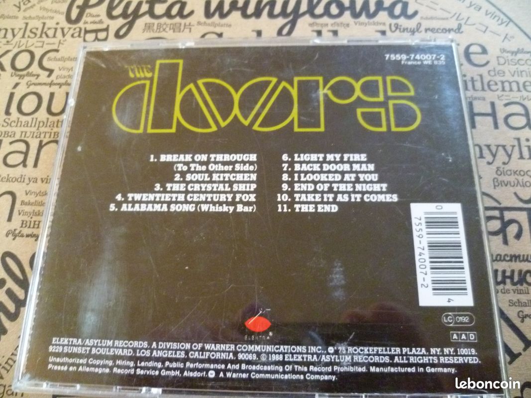 Album CD The Doors – The Doors (image 2)