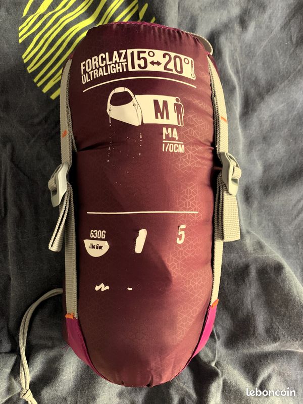 Sac de couchage femme QUECHUA sarcophage Forclaz 15°-20° 170 cm