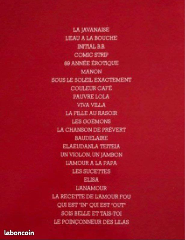 Serge GAINSBOURG anthologie 2 vinyles (image 2)